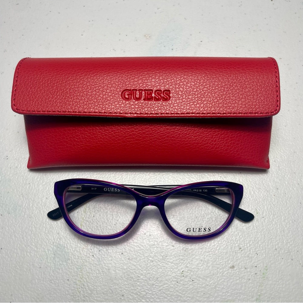 Guess? Children eyeglasses with case.